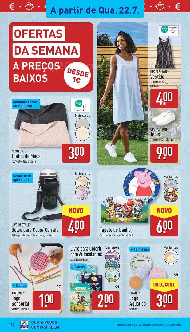 Antevisão Folheto ALDI Promoções de 20 a 26 julho